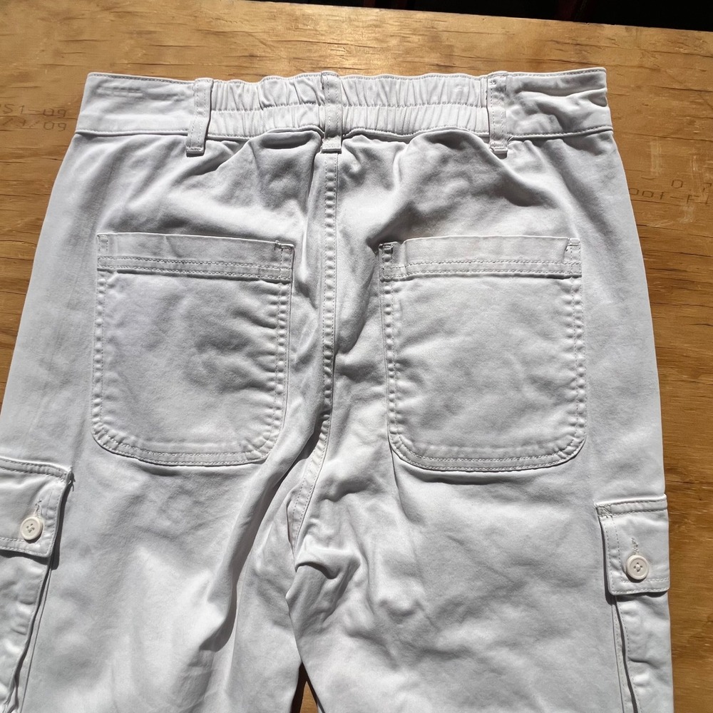 Wild Fable White Wide Leg Cargo Pants Womens Small High Rise Utility Trousers